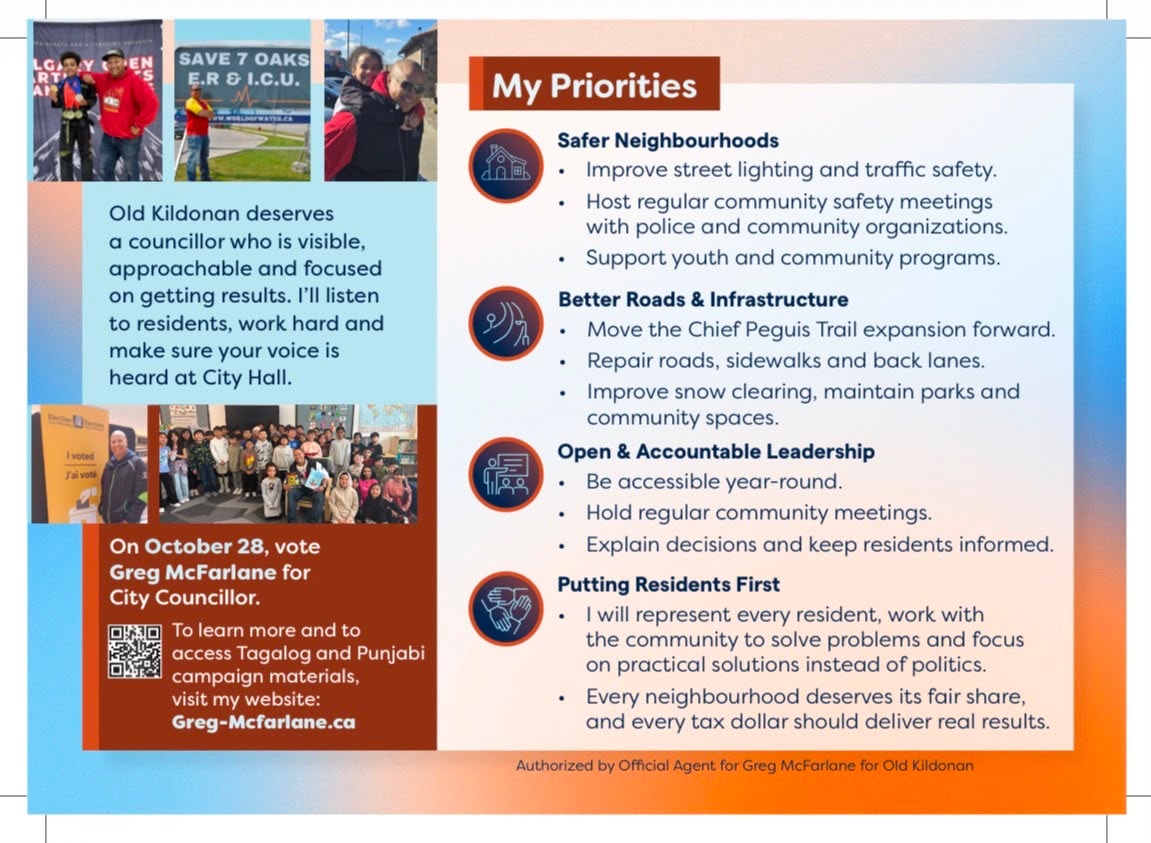 Campaign flyer back